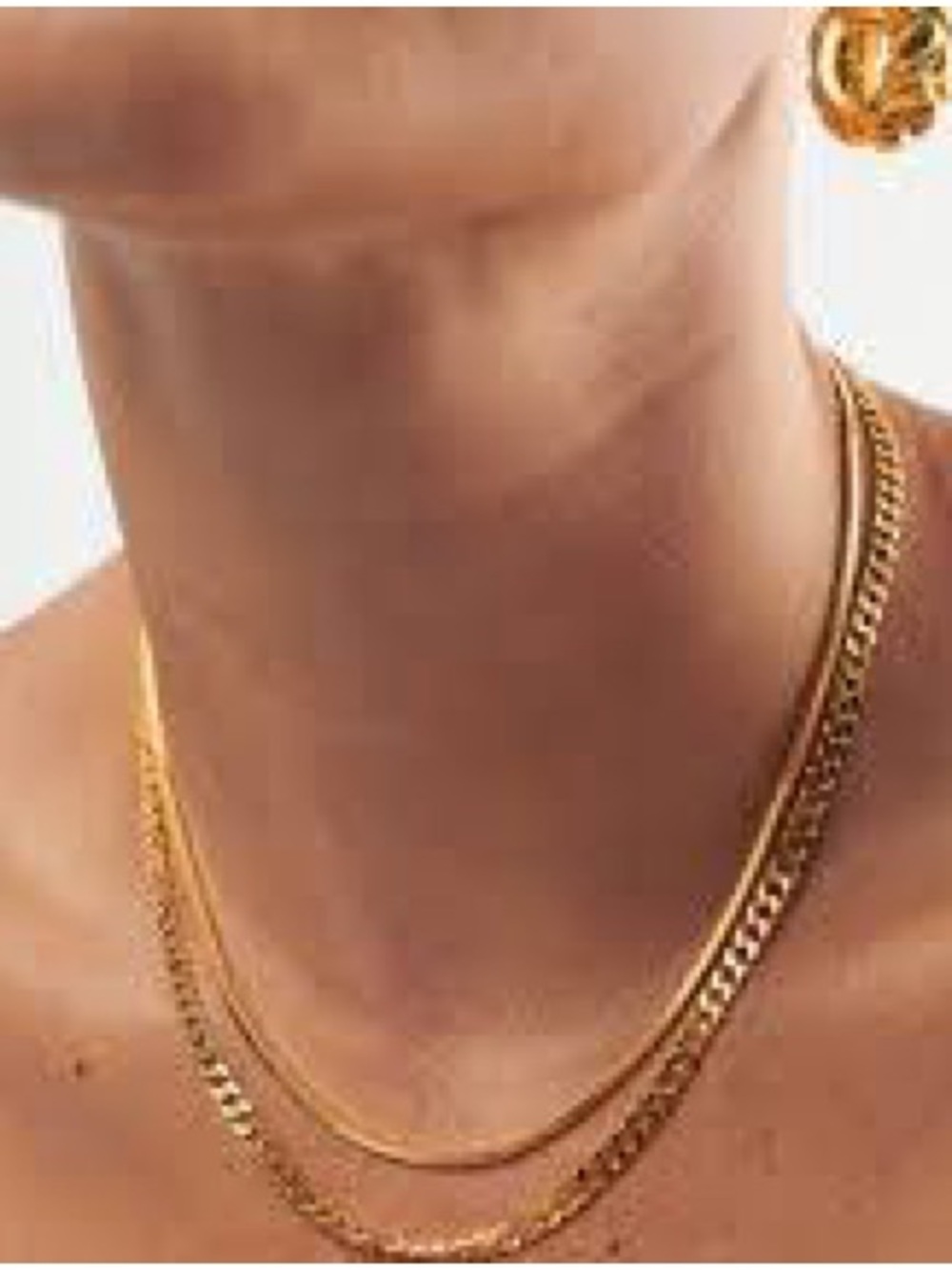 Lucy Williams x Missoma Gold Flat Curb Chain Necklace